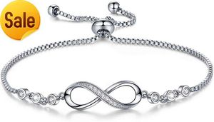 Infinity Love Armband geeignet für Frauen und Mädchen zum Geburtstag und Valentinstag Schmuckgeschenk für Freundin Frau Mutter Tochter Sohn