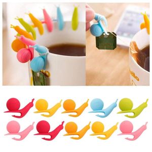 Gift Wrap 12 Pieces Cute Shape Silicone Tea Bag Holder Candy Color Cup For Set Home Party Supplies Funky Glasses