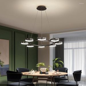 Chandeliers Nordic LED Chandelier Luster Creative Design Loft Hanging Lamp Living Room Indoor Lighting Fixtures Kitchen Accessory