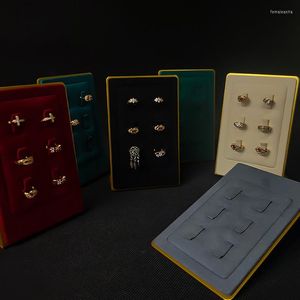 Bolsas de jóias anéis de metal exibem breol de suporte de suporte de armazenamento de armazenamento de armazenamento contra -organizador