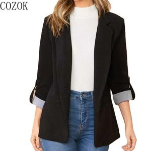 Blazers 2022 Fall Winter Fashion Stitching Lapel SlimFit Cardigan Graceful Suit Jacket Coats