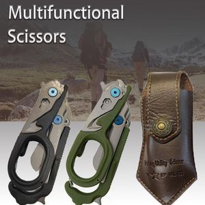 Schaar Multifunction Scissors First Aid Expert Tactical Folding Scissors Outdoor Survival Tool Combination Knife