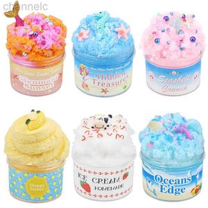 Clay Dough Modeling Colorful Cloud Slime Fluffy Polymer Anti Stress Charms Mud Magic Crystal Plastaline levererar barnleksaker för barn