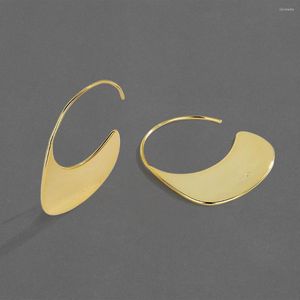 Hoop Earrings 2023 Trend Gold For Women Fine Silver Color Huggie Sleeper Earring Original Designer Zircon Fashion Luxury Jewelry