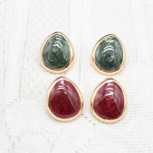 Stud Earrings To Restore Ancient Ways The Drip Light Glaze Luxury Fashion Personality Do Old Colored