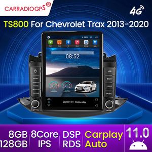 128G Android 11 para Chev Trax 2013-2020 TESLA TIPO DVD DVD Radio Multimedia Player Player Navigation GPS