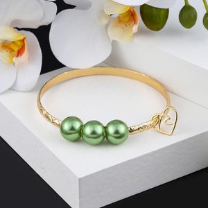 Bangle Sophiaxuan Hawaiian Polynesia Bracelet Женщина Fashion Golden Pearl Heart Bracelets Летние пляжные украшения 2023 для женщин подарок