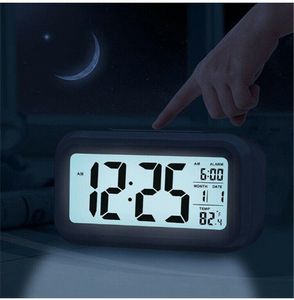Clocks Accessories Other & 5Colors Digital Alarm Electronic Clock With LCD Display Glowing Blacklight Night Calendar