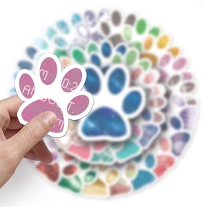 Embrulho de presente 50pcs adesivos de cachorro fofos decoração de scrapbook diy papelary laptop bagagem kawaii adesivo pacote de scrapbooking material