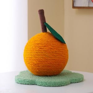 Brinquedos para animais de estimação, brinquedo para gato com bola, poste para arranhar, bonito, laranja, árvore, gatinho, escalada, bola de sisal, móveis de proteção, suprimentos para animais de estimação