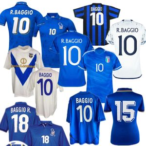 BAGGIO Brescia Calcio Ретро футбольные майки 03 04 Италия Винтаж Джерси1990 1994 1998 классические футбольные рубашки ITALIA Kit 23 24