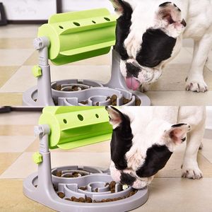 Feeding Dog Puzzle Feeder Cat Roller Leakage Food Interactive Toy Puppy Stress Relief Bowl Chihuahua Accessories French Bulldog Supplies