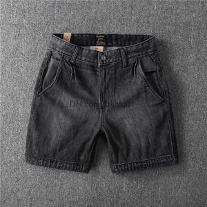 Mäns shorts shorts män mode lätt streetwear denim mode avslappnade shorts bermuda shorts män bomullsfiber jean shorts 2023 A21 T230502