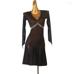 Stage Wear Latin Dance Dress Women's Training Clothes High-End Customized Tango Cha Performance