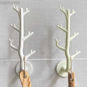 Robe Hooks Nordic Japanese Branch Hook Wall Decor Key Holder Organier Storage Sticky Hooks Coat Rack Hanger Home Decorative Hooks W0411