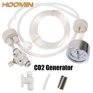 Utrustning DIY CO2 -ventildiffusor med tryckluftflödesanordning Hemlagad CO2 för fisktankvattensgräs CO2 -generatorsystempaket