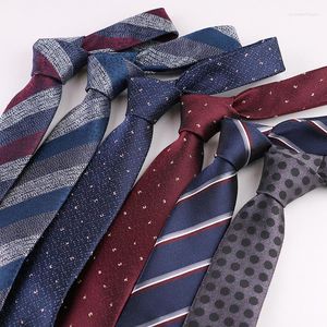 Bow Ties SHENNAIWEI 7CM Tie Fashion Business Banquet Groom Lawyer Professional Gentleman Necktie Christmas Gifts For Men