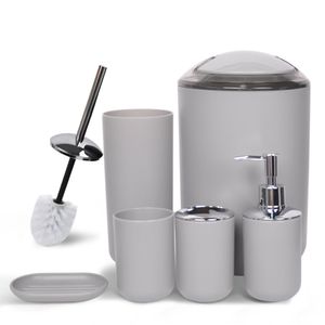 Accessories Set Bath Ensemble Includes Soap Dispenser, Toothbrush Holder, Tumbler, Soap Dish for Decorative Countertop and Housewarming Gift