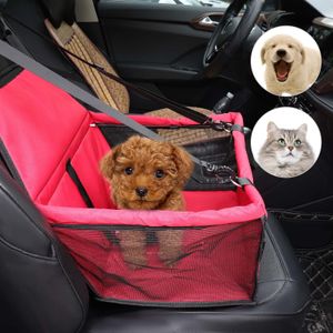 Carrier Pet Dog Car Carrier Seat Oxford Tyg fällbar hängmatta Pet Carriers väska för små katthundar andningsbar transportstolkorg