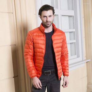 Mężczyzny Down 2023 Autumn and Winter Style Lightweight Jacket Stand Okoł Koreańskiego Style Losowy plus swobodne