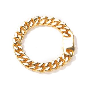 Gold Cuban Link Chain Bracelet Fashion Stainless Steel Hip Hop Jewelry Mens Silver Bracelets