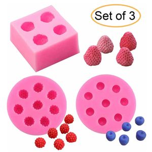 Scented Candle Candle Silicone Molds 3D Strawberry Shape Mould Raspberry Blueberry Form for Candle Making Supplies Tool Tangerine Segment Mold Z0418