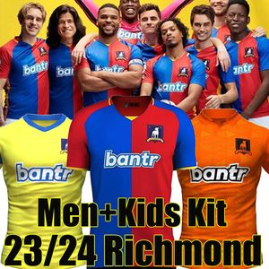 2023 2024 AFC Richmond Soccer Jerseys 23/24 Kent Tartt Rojas Obisanya Montlaur Goodman Football Shirt Orange Blue Silver Green Men Men Dorosły Kid