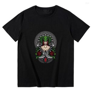 Męskie koszulki T-shirt retro wegetariańska koszula harajuku fajna dziewczyna punkowa ubrania