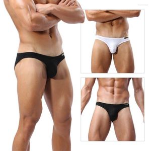 Mutande Morbidi sospensori in cotone Slip Pantaloncini Intimo bikini da uomo Tasca grande per pene