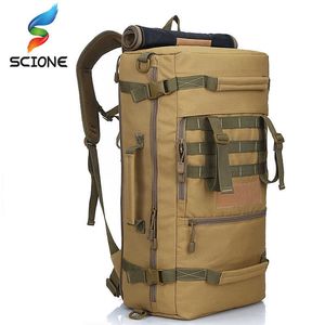 Mochilas Pacote de Móia Militar de alta qualidade 3p Molle Molle Mackpack Bags de acampamento Bolsa de montanhismo Mochila de caminhada masculina Backpack J230502