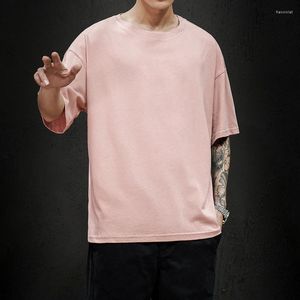 Ternos masculinos No.2-7602 Camiseta de verão 2023 Moda ModaLe Mody Mens Hip Hop Hip Sleeve Casual Cotton Streetwear