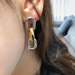 Kolczyki stadninowe Vintage Metal Link dla kobiet biżuteria Hiphop Goth Tassel Earring Kobieta Brincos Punk Bijoux Wholesale 2023