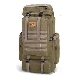 Ryggsäck förpackningar 80LCLIMB Bag Militär taktisk duk ryggsäckar stora ryggsäck utomhus vandring camping resväskor fiske stångväska j230502