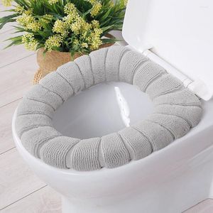 WC-Sitzbezüge verdicken Abdeckmatte Winter warm weich waschbar Closestool Deckel Pad Bidet Badezimmerzubehör