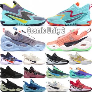 Top Cosmic Unity 2 Men Basketball Shoes New Designer Better Us Off Noir Coconut Milk Space Hippie Green Glow Precious Gems Outdoor Sneakers Size 40-46