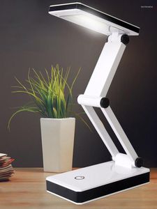 Lâmpadas de mesa Lâmpada LED lâmpada USB Bateria recarregável Toque Controle Iluminação dobrável Leitura Proteção ocular cobre a luz noturna