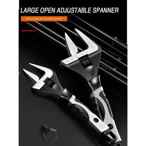 Moersleutel Adjustable Wrench Universal Spanner CRV Steel Household Enlarge Open Bathroom Wrench Key Nut Wrench Plumbing Repair Tool