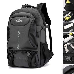 Ryggsäck förpackar mäns utomhus 60L klättring ryggsäck vandring resor ryggsäck sport camping ryggsäck skolväska avslappnad pack för manliga kvinnliga kvinnor J230502