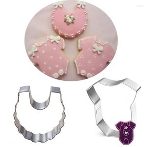 Bakning formar 2st Patisserie Reposteria Gateau Baby Scarf Fondant Cake Decor Tools Rostless Steel Cookie Cutter Paste Chocolate Biscuit