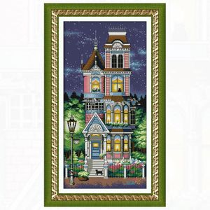 Stitch Square Diamond Mosaic målning Diamond Embroidery Cross Stitch Architecture 5D DIY Pärled Bild Beadwork Kits 629EE