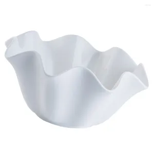 Tigelas de porcelana branca grande sopa de cerâmica prato decorativo cozinha pequena macarrão que serve salada delicada