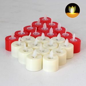 Świece LED świece zapachowe Bateria Bateria Bateria ciepła biała bezchłotliwa filar Filar Candle Bluk z tańczącą migoczącą żarówkę dla Chris Z0418