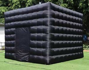 4x4m preto branco inflável tenda de cubo externo portátil abrigo da sala para feiras