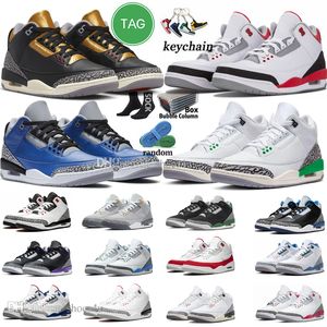 3 Scarpe da basket per Uomo Donna 3s Lucky Green Pine White Cement Reimagined Hall Of Fame Unite Fire Red Cardinal Rust Pink Mocha Scarpe da ginnastica sportive da uomo e da donna