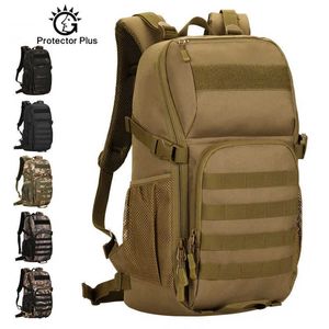 Backpacking Packs Protector Plus 30L Tactical Backpack Men Outdoor Sport Camo Bag Large Capacity Camping Climbing Hiking Travel Shoulder Bag X545A J230502