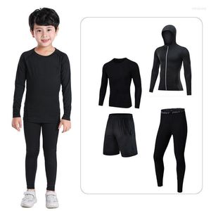 Running Sets Kids Men's Sports Jogging Basketball Underwear Tracksuits Children's Sportswear Tights Soccer Training ClothingRunning