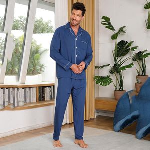 Мужская снаряда для сна JXGARB Spring Aduumn Satin Satin Male Pajamas Sets Faux Silk Men Men Cardigan наряды.