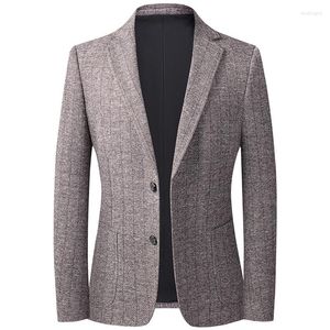 Men's Suits 2023 Boutique Men's Fashion Business Checkered Cultivate One's Morality Leisure Gentleman's Wedding Presided Over