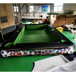 6x4m Playhouse İnsan Şişirilebilir Snooker Futbol/Futbol Masa Havuzu Taşınabilir Snookball Komik Kapalı Açık Spor Oyunları