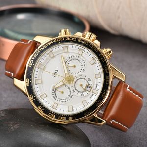 WristWatches for Men 2023 New Mens Watches Six stitches All dial work Quartz Watch Tis 1853 Top Luxury Brand Chronograph clock leather Belt fashion Mens accessories